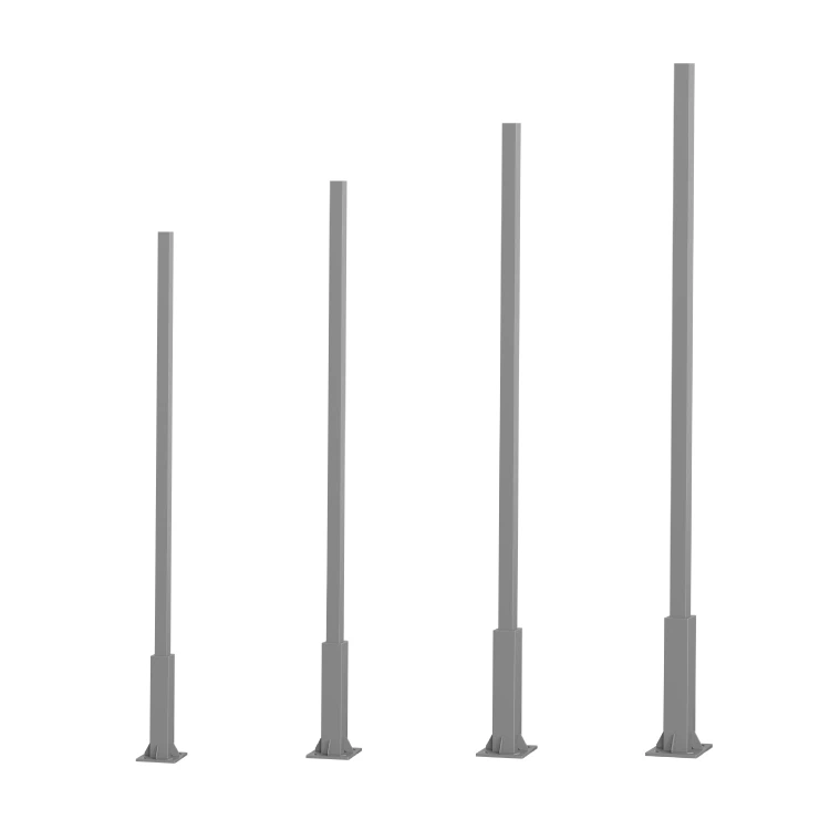 6M -12 m Ulkokartiomainen katuvalon teräsnapa