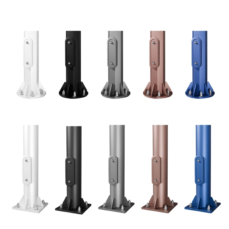 Galvanoitu Solar Street Light Steel Pole